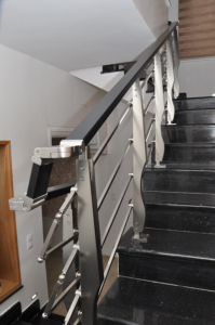 Rampes d’escalier moderne en aluminium